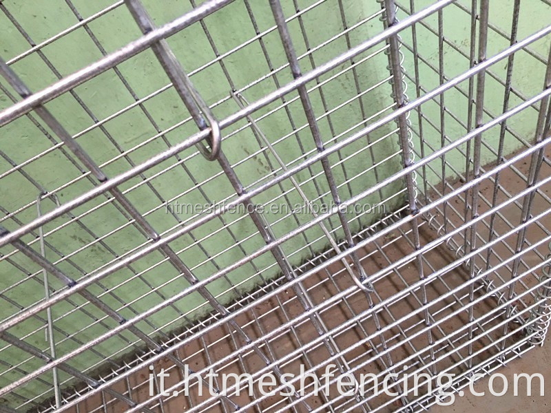 Scatola di gabion saldata galvanizzata a caldo, cesto a gabbia in pietra salvata